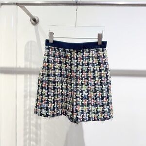 Authentic CHANEL Vibrant Tweed Fabric with Multicolor Accents